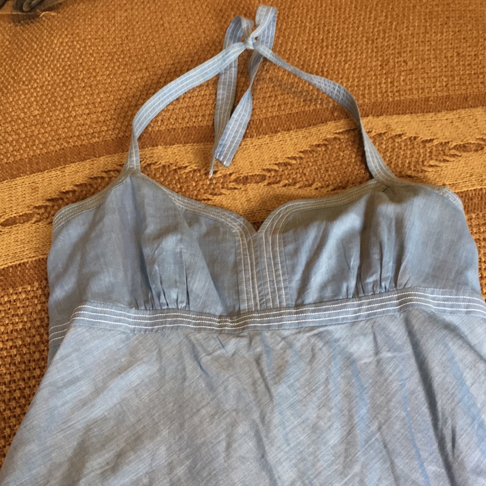 LOFT Blue halter top dress